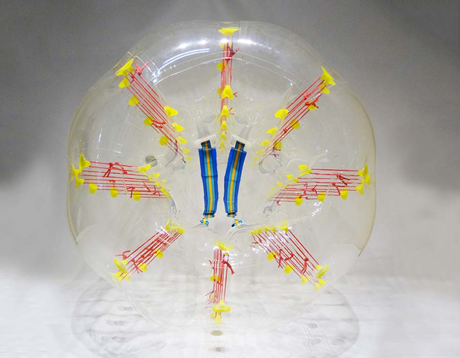 bubble foot, bumper ball, foot en bulle
